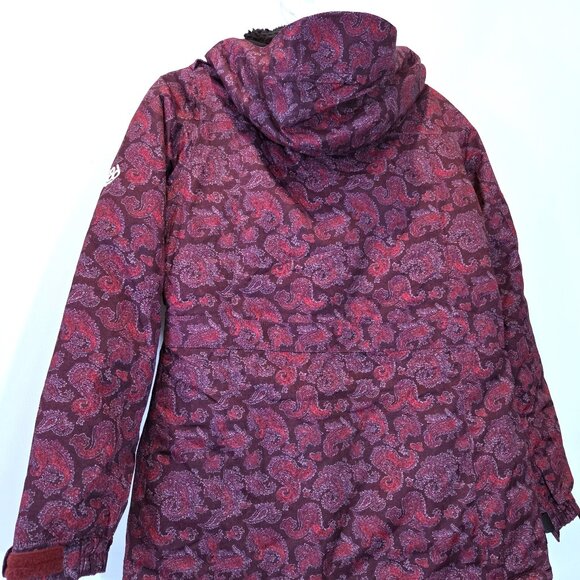 NWT 686 Wine Paisley Herringbone Insulated Winter & Snowboarding Jacket Size M - Picture 3 of 6